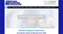 Desktop Screenshot of nevadataxpayers.org