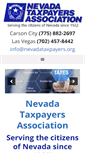 Mobile Screenshot of nevadataxpayers.org